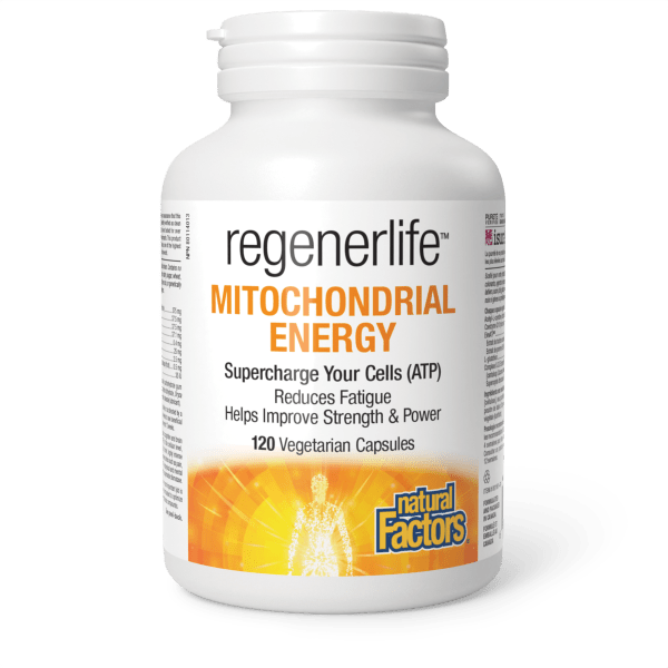 Emballage de Énergie mitochondriale Regenerlife — Natural Factors